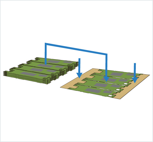 ［Image］PCB placer： HDI 基板用高精度框架排列机